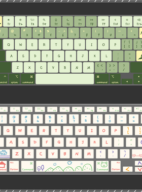 适用于2023新款MacBook Pro 16.2寸A2780笔记本电脑键盘膜14.2寸A2779卡通MBP防尘罩M2可爱女生简约