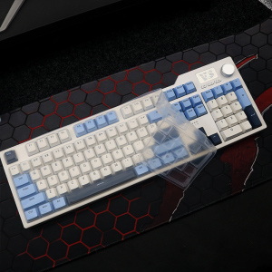 适用黑爵AK35i V2键盘保护贴膜104键Ak535R机械键盘防尘罩按键防水套