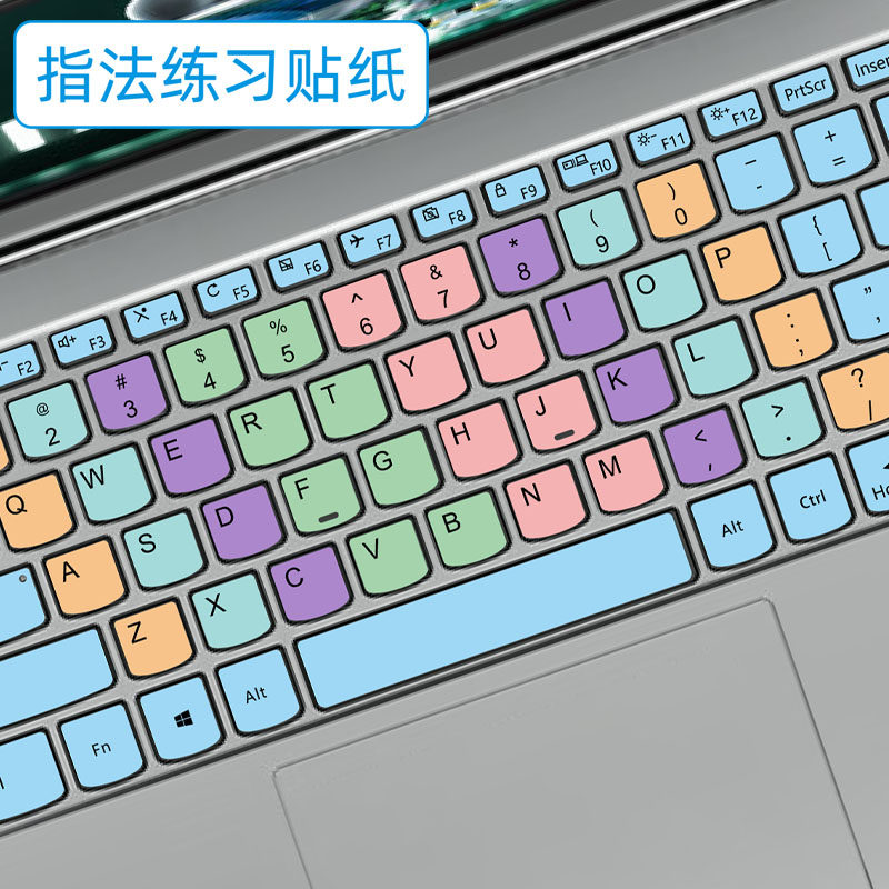 笔记本电脑盲打练习指法键盘贴纸按键贴大小写拼音谐音初学者练指法