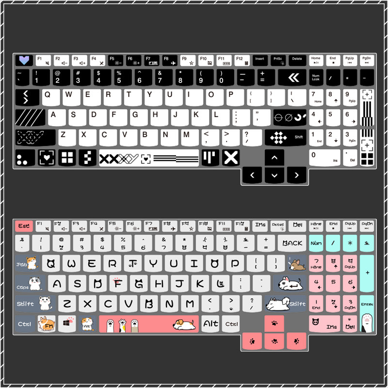 适用21-24款联想y7000P拯救者r7000笔记本R9000X Y9000K笔记本电脑r720键盘膜保护贴膜个性彩绘卡通定制