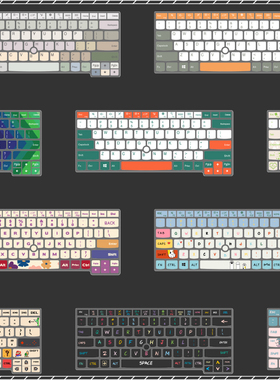 Thinkpad联想P43S P14S A475 A485 R480 R490 14寸笔记本电脑键盘保护膜防尘罩定制创意卡通女生简约凹凸