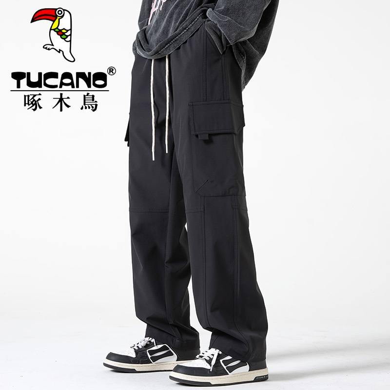 工装长裤休闲裤男直筒