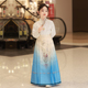 马面裙套装 儿童明制唐装 长袖 汉服夏季 夏天 女孩薄款 中国风女童古装
