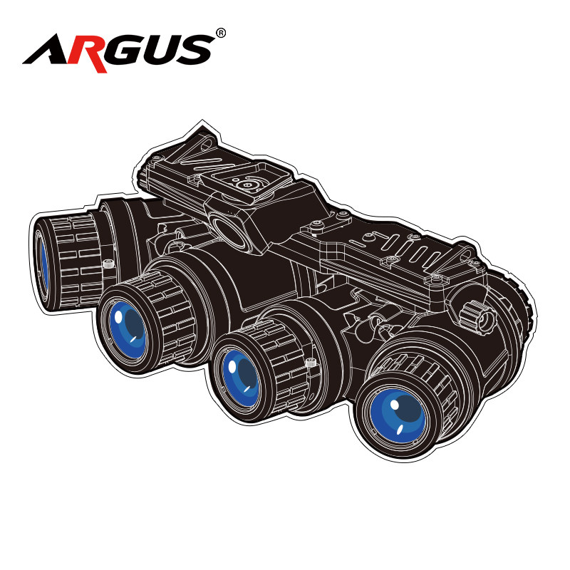 阿尔戈斯ARGUS夜视仪贴纸四眼夜视仪BNVD1431 PVS31 PVS14GPNVG18