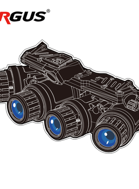 阿尔戈斯ARGUS夜视仪贴纸四眼夜视仪BNVD1431 PVS31 PVS14GPNVG18