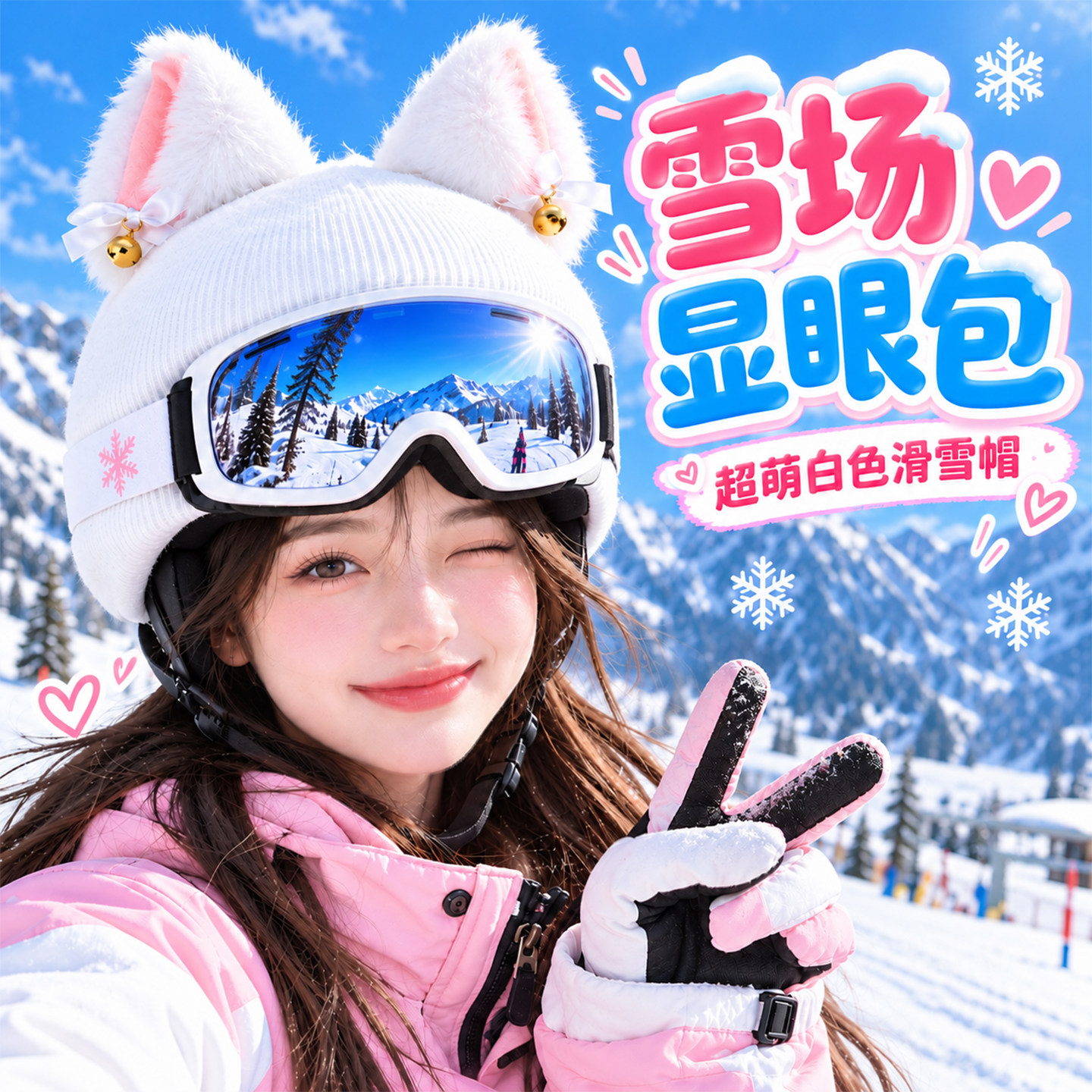 滑雪帽氛围感拉满!轻松出片!