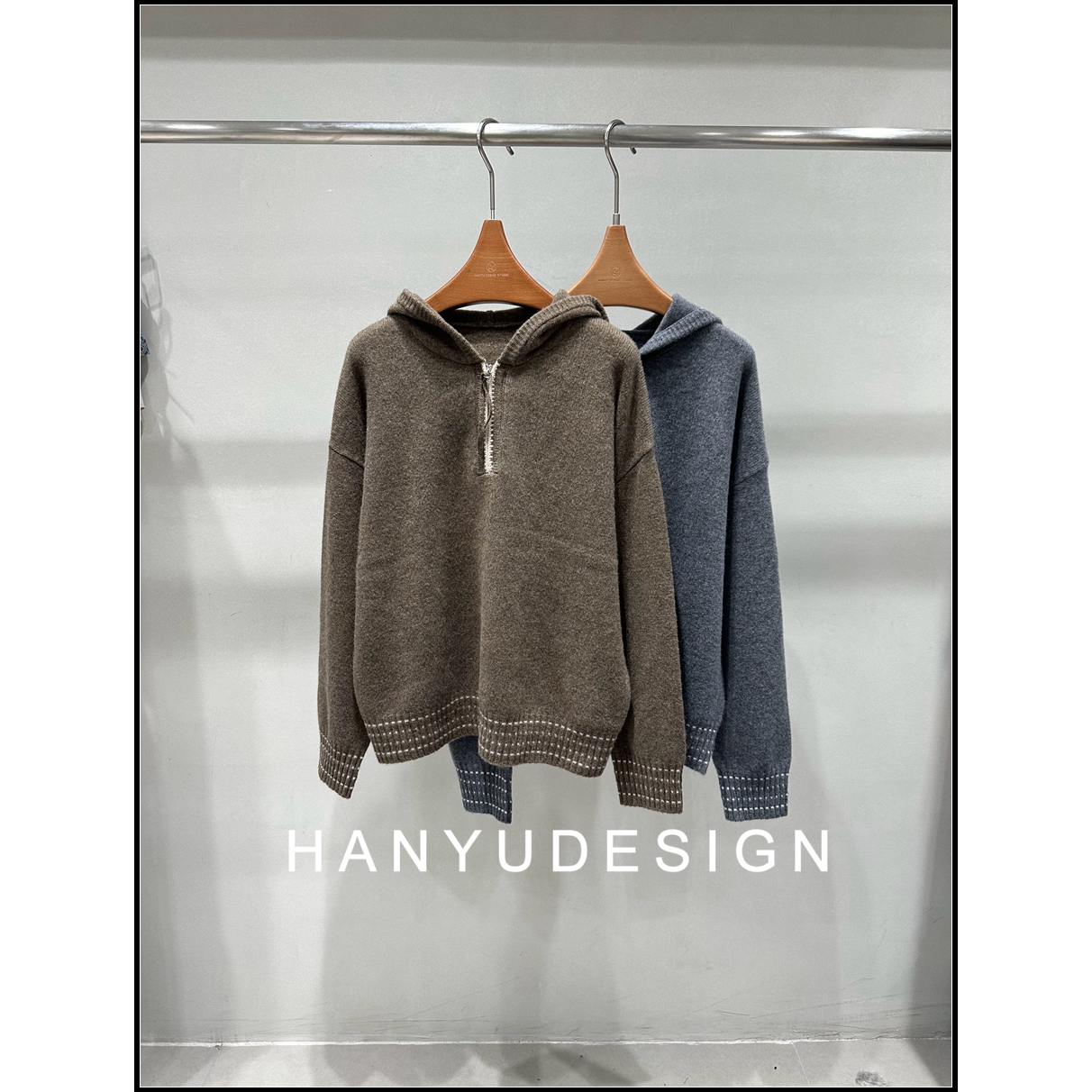 韩钰DESIGN100%山羊绒毛衣衫