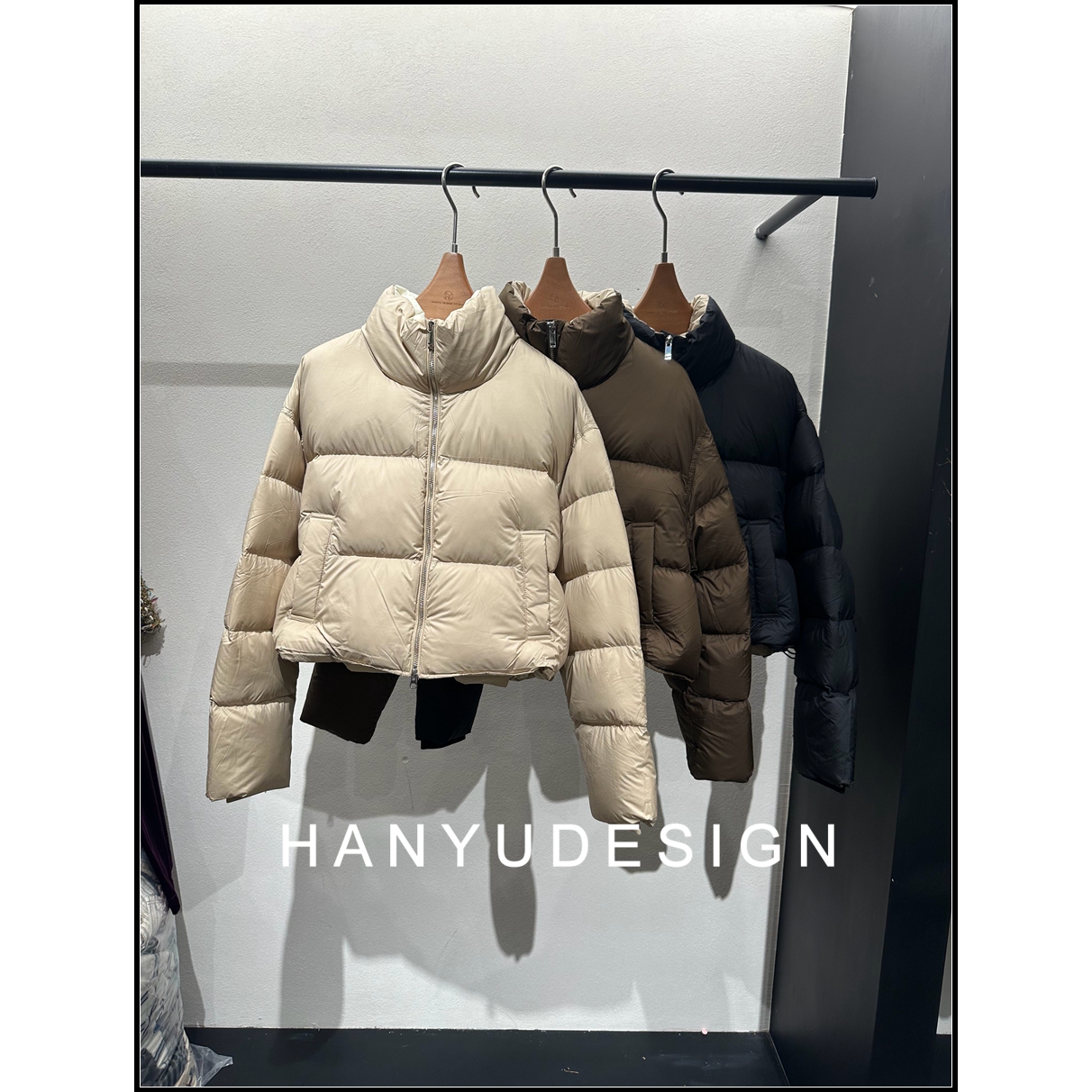 韩钰DESIGN简约蓬松短款羽绒服