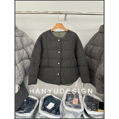 洋气编织感轻盈保暖羽绒服外套