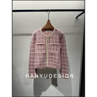 精致小香风蚕丝羊绒小个子短外套女 韩钰DESIGN