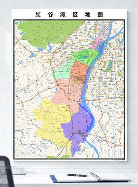 今年新南昌市红谷滩区地图行政交通线路分布图街道市区
