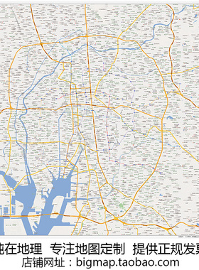 日本名古屋Nagoya地图  路线定制移民外贸旅游行社公司街道书房