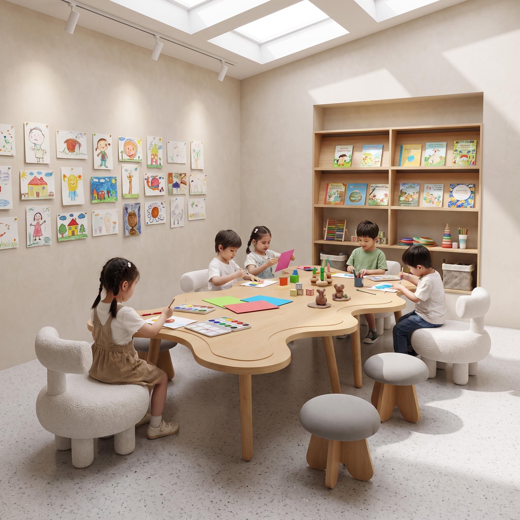 儿童桌椅套装幼儿园玩具桌宝宝画画游戏学习课桌写字桌椅早教桌
