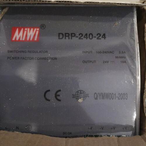 议价DRP-240-24 MiWi工业开关电源 24V10A工控直流电源维修