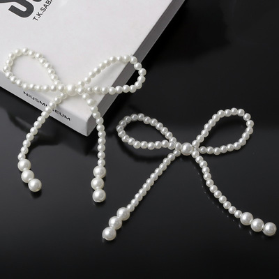 珍珠蝴蝶结女神蛋糕装饰摆件