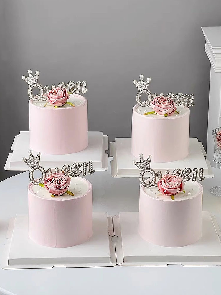 珍珠Queen女神节蛋糕装饰摆件