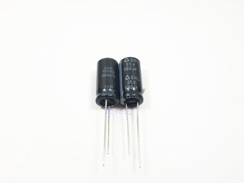 原装韩国三莹 液晶显示长寿命 电解电容 35V680UF 680UF35V 10*20