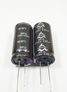 韩国三莹 显示电源长寿命 电解电容 250V330UF 330UF250V 20*40