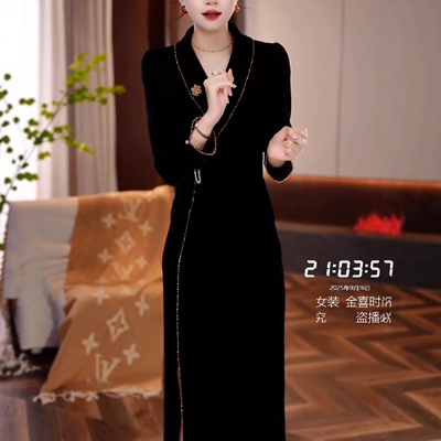 高端洋气减龄气质显瘦遮肉连衣裙