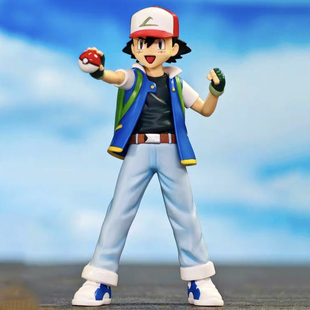 宠物小精灵模玩小智全身像GK手办雕像口袋妖怪二次元动漫周边模型