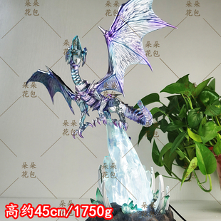 二次元动漫周边手办 游戏王青眼白龙模型GK 游戏天空龙翼神龙雕像
