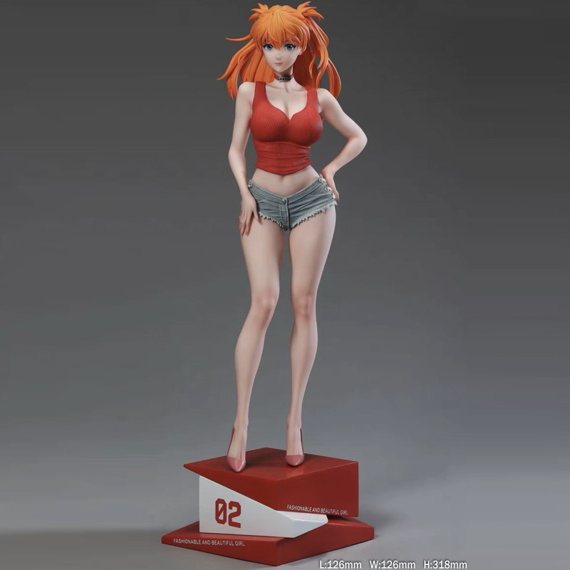 夏日女友校花明日香手办二次元动漫潮玩礼物GK模型美少女桌面摆件