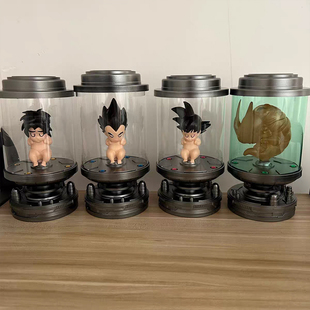 七龙珠GK手办幼儿悟空贝吉塔布罗利沙鲁幼虫养育仓培养皿潮玩摆件