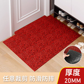 门口地垫入户门垫进门加厚地毯PVC丝圈脚垫玄关家用门外防滑垫子