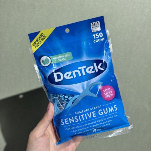 德泰克牙线棒扁线薄荷剔牙签舒适