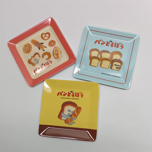 点心盘卡通面包小偷密胺树脂