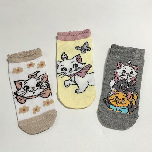 日单 可爱卡通玛丽猫 儿童袜子 短袜19-24cm