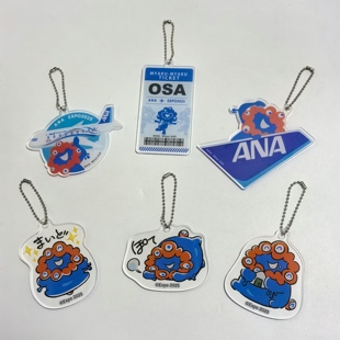 日单 可爱卡通关西万博吉祥物脉脉 亚克力挂饰