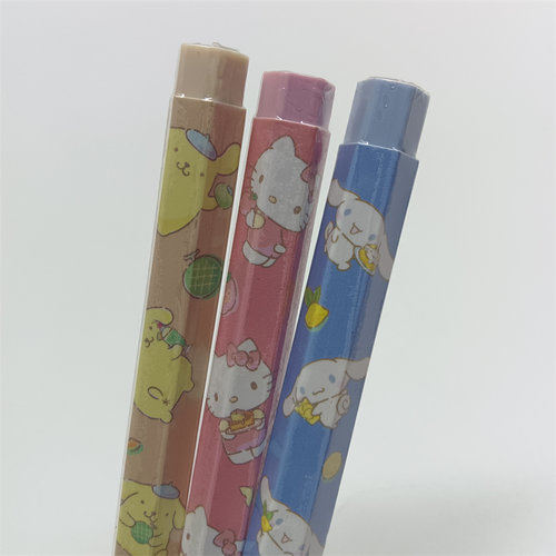 橡皮擦卡通三丽鸥彩色夹心