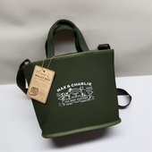 斜挎单肩包 日单新款 收纳包 百搭休闲 潜水面料手提包 时尚 简约