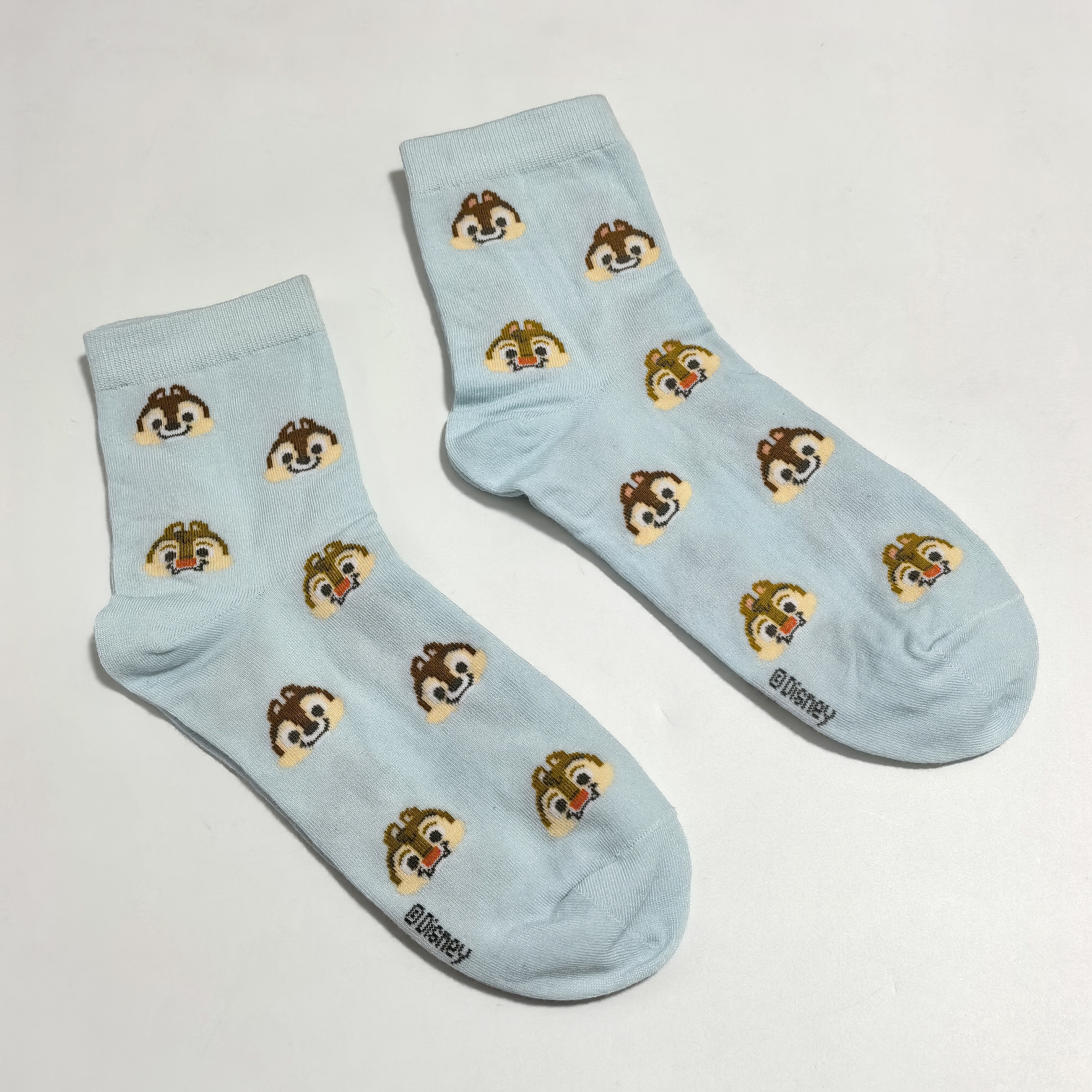 日单 可爱卡通松鼠兄弟 成人袜子 中筒袜