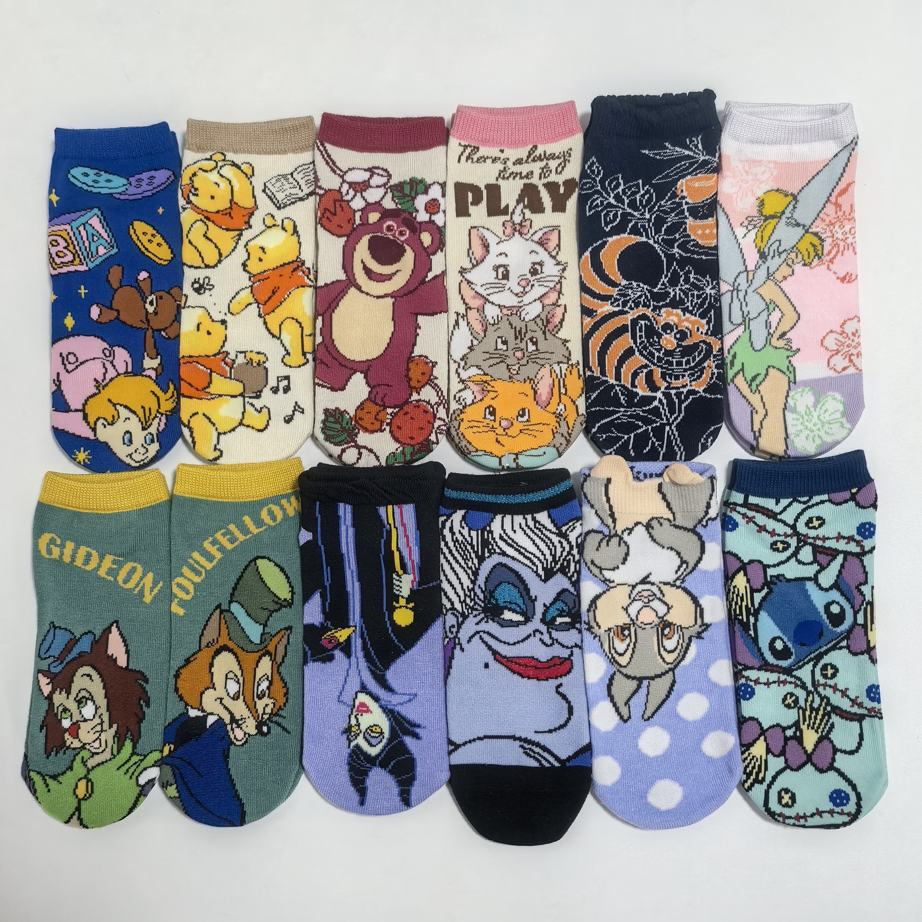 日单 可爱卡通迪家 成人袜子 短袜,女士内衣/男士内衣/家居服,短袜,淘宝优惠券,粉丝福利购,淘宝优惠卷