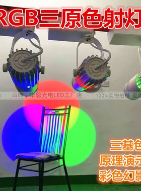 RGB三原色射灯彩色幻影投光