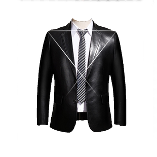 bluelowkey真皮西装男式皮西服男真皮皮衣韩版修身海宁头层绵羊皮
