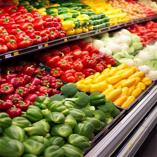 蔬菜水果摆摊货架直播背景墙三农产品玉米西瓜橙子高清立体背景布