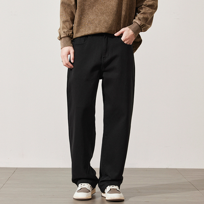 拉链长裤宽松秋冬季男装男装