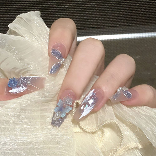 无人区玫瑰丝带爆闪蝴蝶穿戴甲