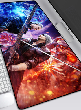 DevilMayCry鬼泣5鼠标垫魔颤恶魔猎人动漫游戏周边键盘滑鼠书桌垫