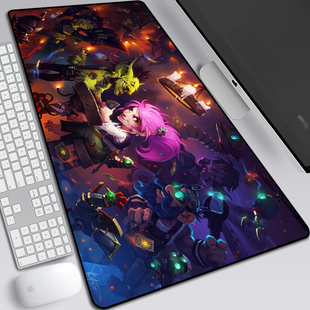 炉石传说鼠标垫Heroes Warcraft游戏周边电竞笔记本超大键盘垫