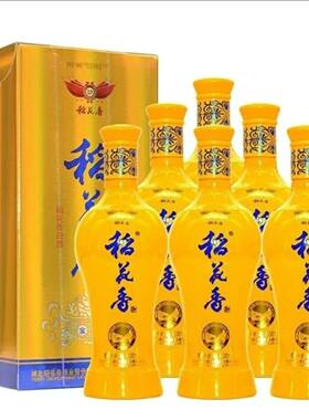 稻花香金品42度浓香型白酒500mlx6瓶整箱礼盒装婚宴礼品酒