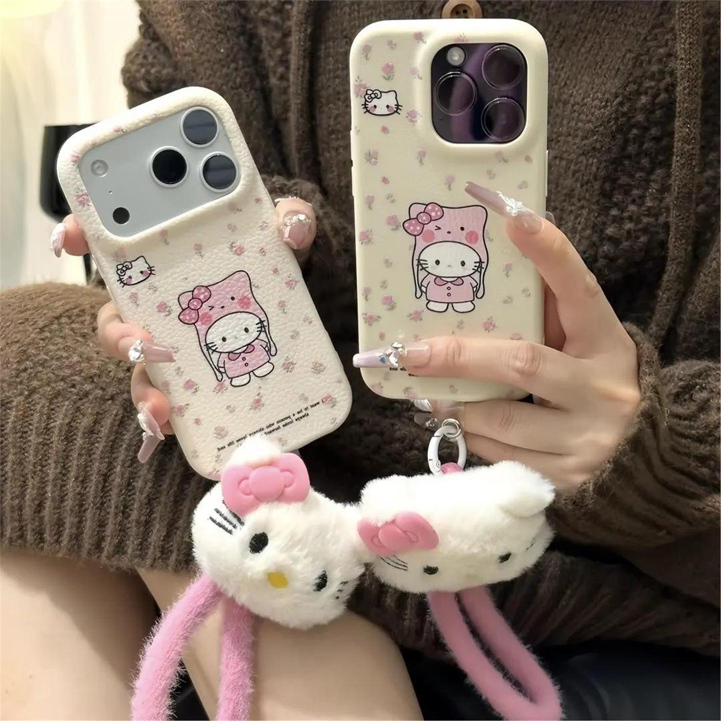 韩国BORA│碎花适用于16promax苹果15保护手机壳华为NOVA12挂件17