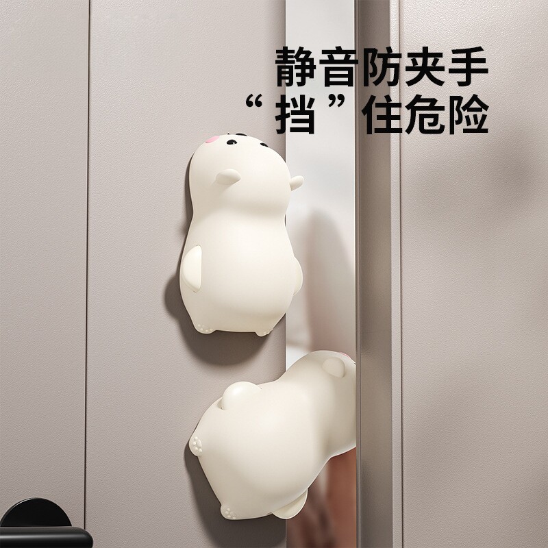 宝宝自动滑落安全门档免打孔硅胶防夹手儿童防关门神器防夹手门档