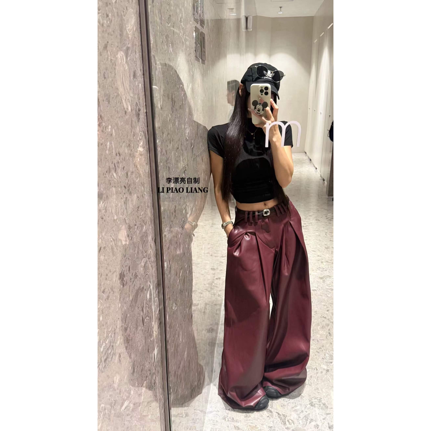 皮裤女2026新款直筒显瘦休闲裤辣妹PU皮个性宽松阔腿裤子女秋冬