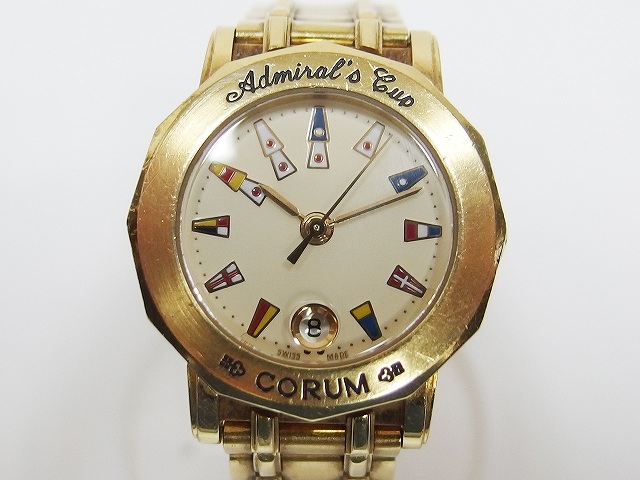 ÈðÊ¿¶þÊÖÔ×°ÊÖ±í À¥ÂØCORUM 18K»Æ½ð º£¾üÉϽ«± ŮʿʯӢ±í91¿Ë