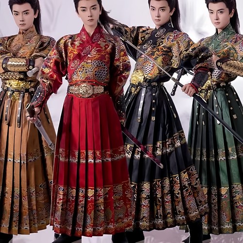 明制男汉服凌云飞鱼服春秋套装