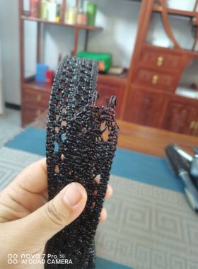 手工编织牛筋腰带男士纯铜挂钩款男士腰带